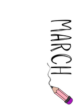 Load image into Gallery viewer, Monthly Dashboards - Scribble (Pink)