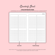 Load image into Gallery viewer, Plans – Quarterly Horizontal Planner (Undated Edition)