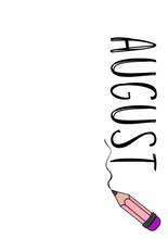 Load image into Gallery viewer, Monthly Dashboards - Scribble (Pink)