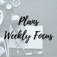 Load image into Gallery viewer, Plans - Weekly Focus (Undated)
